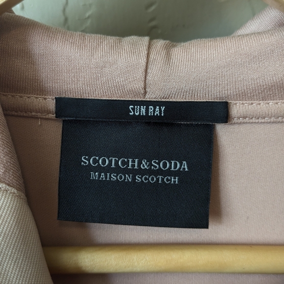 Scotch & Soda Dropped Shoulder Light Pink Hoodie - Picture 6 of 10